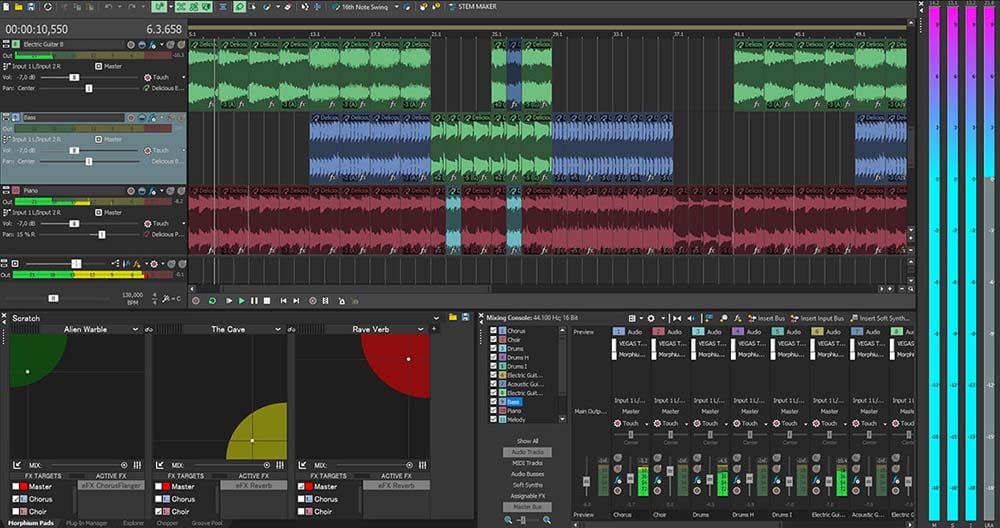 ACID Pro es un muy buen DAW para la producción musical que además es rápido de aprender