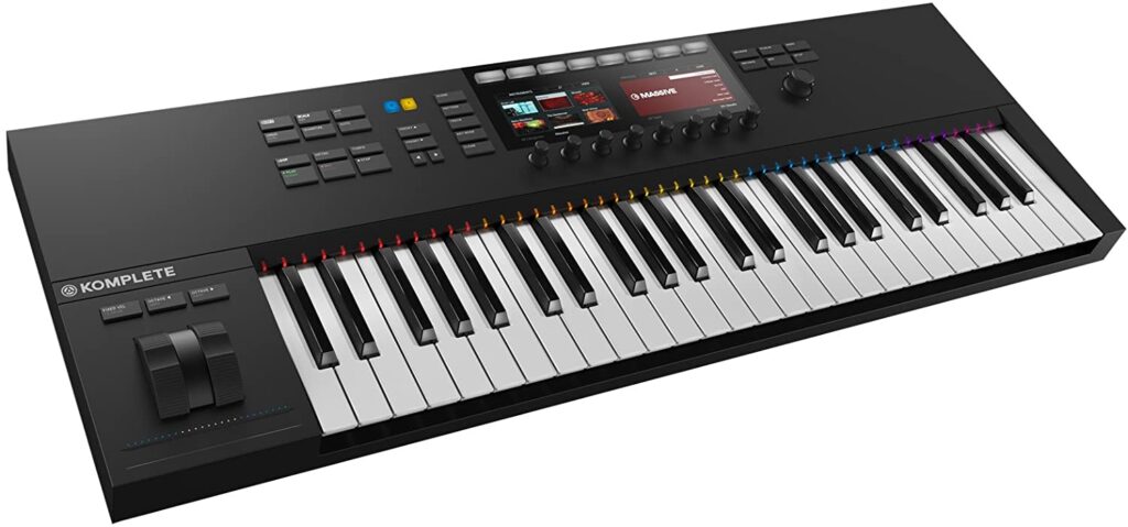 Native Instruments Komplete Kontrol S49 MK2, the best MIDI keyboard for professionals who work with Kontakt a lot.