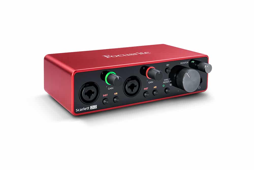 USB audio interface: Focusrite Scarlett