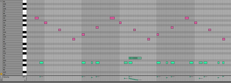 Piano-Roll in Ableton Live