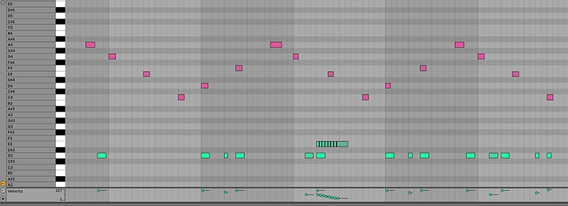 Piano Roll en Ableton Live