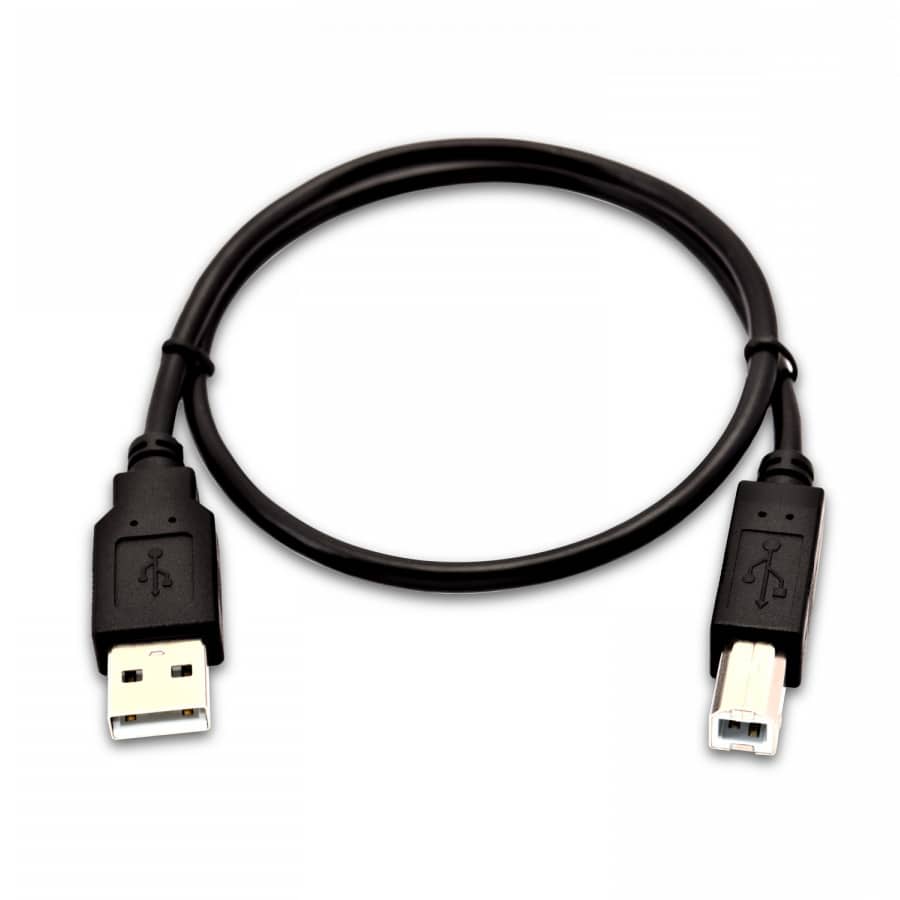 USB 2.0 cables can also transmit MIDI signals in both directions