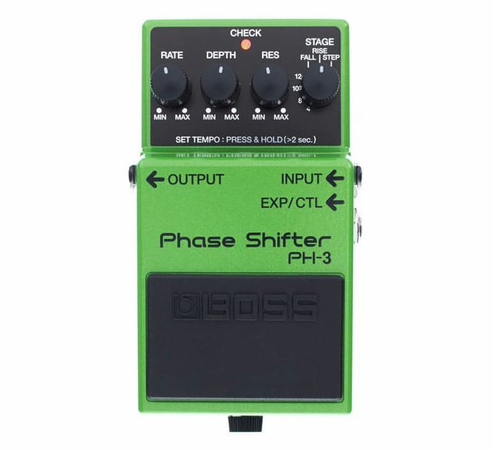 O Boss PH3 é um excelente phaser para guitarras, e mesmo, por vezes, para o hi-hat