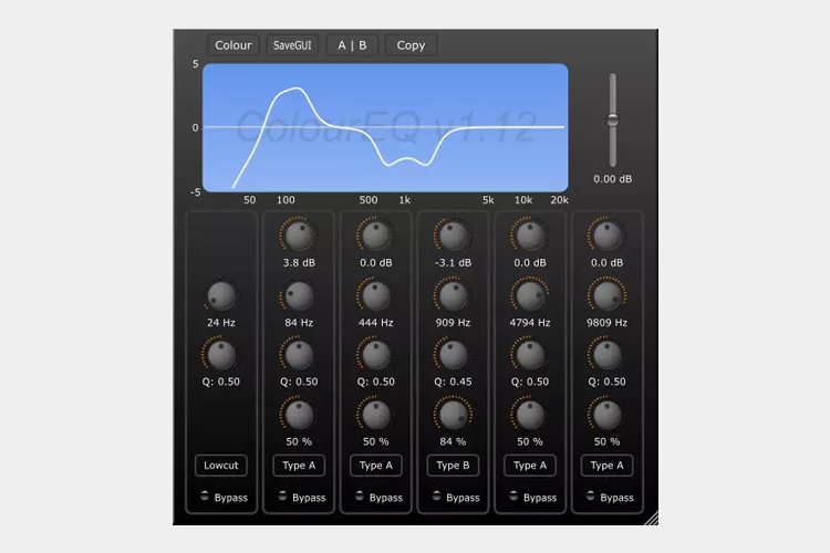 DDMF ColourEQ, uno de los mejores plugins VST gratuitos para saturar tus pistas