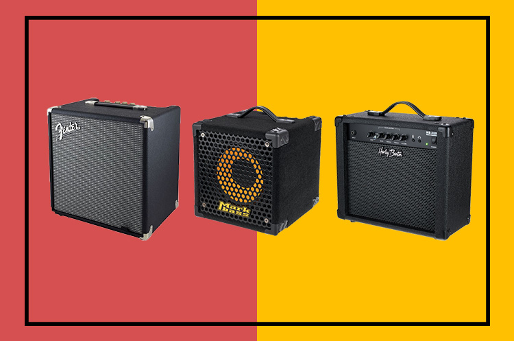 Bass amp combos: Fender Rumble 25, Markbass Micromark 801, Harley Benton HB-20B