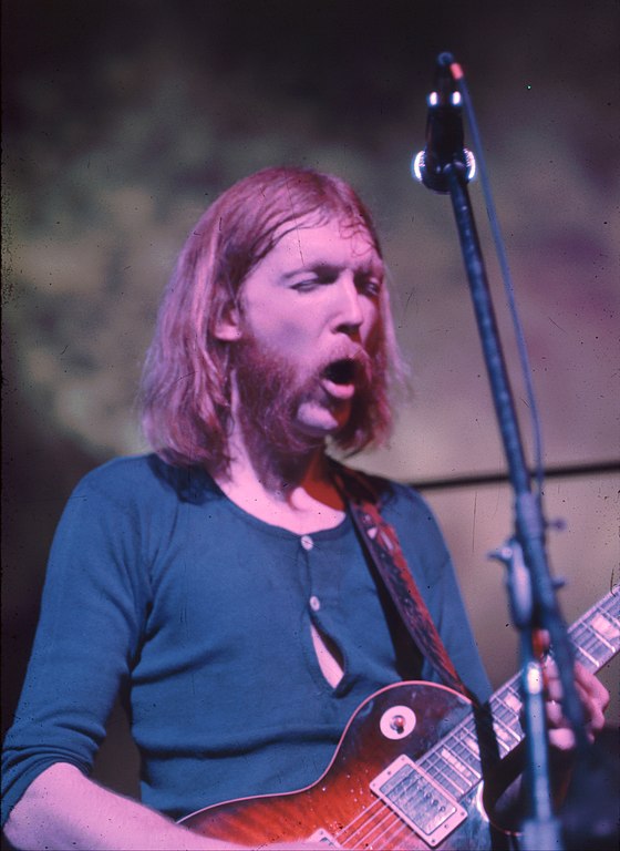 Duane Allman, l'un des meilleurs guitaristes électriques, malheureusement décédé trop tôt, image : Wikimedia Commons