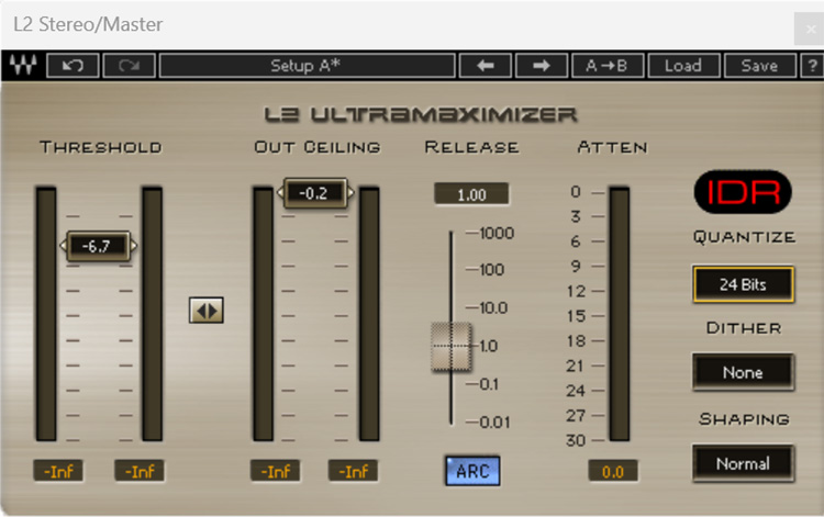 De Waves L2 Ultramaximizer is een zeer populaire limiter