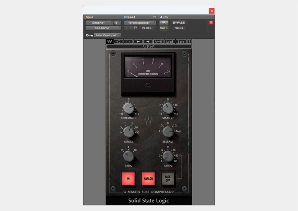 Master Bus Compression Settings for the Waves SSL G-Master Bus Compressor