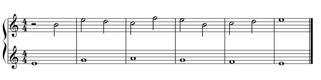 Deuxième genre (deux notes contre une)