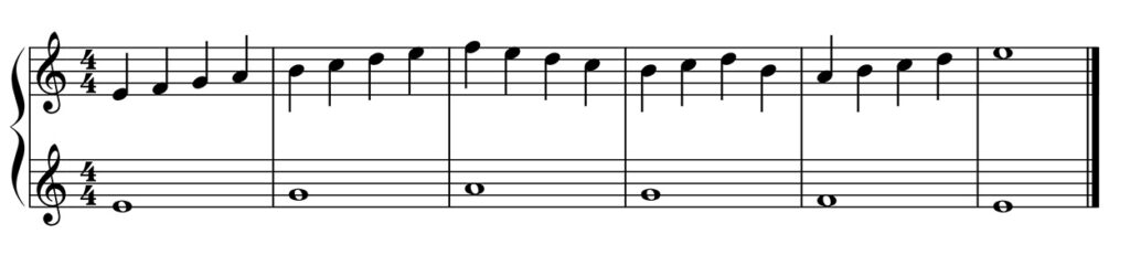 Tercer género (cuatro notas contra una nota)