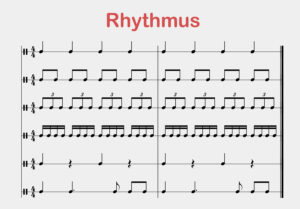 Different rhythms in one song