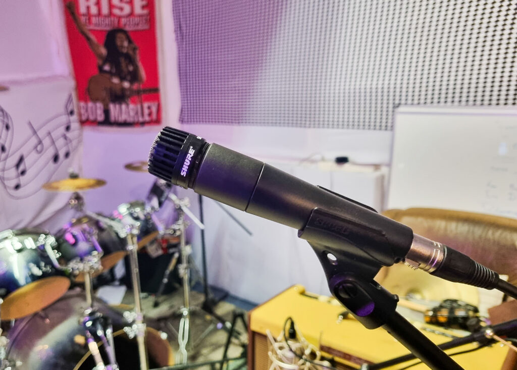 The Shure SM57 is the most popular microphone for recording electric guitars