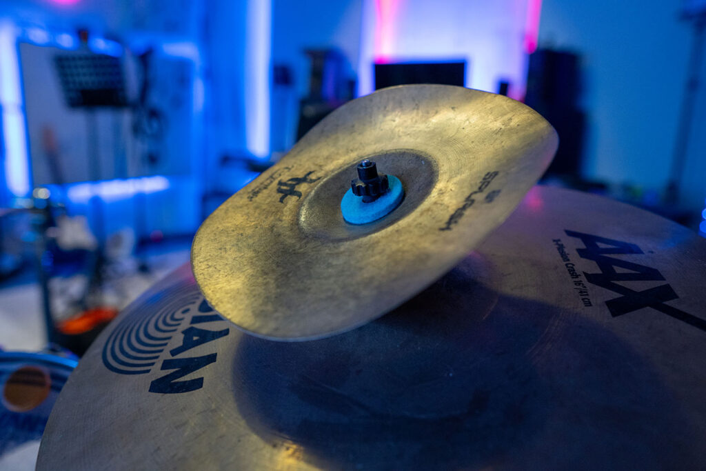 Les cymbales Splash peuvent être utilisées seules ou en combinaison avec des cymbales Crash pour produire des sons intéressants.