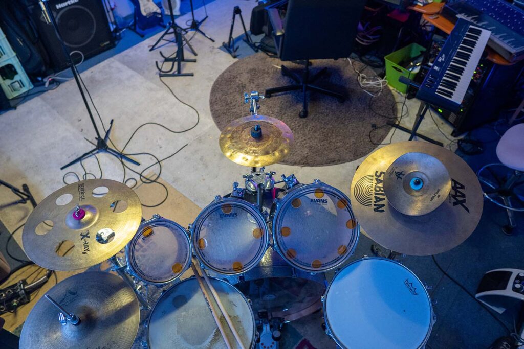 The different crash cymbals