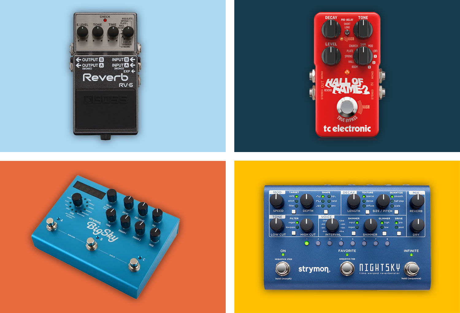 The best reverb pedals